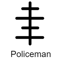 Cross, Lines, Letter T